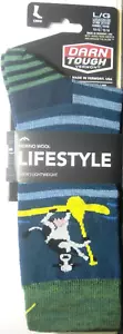 Darn Tough Herren Animal Haus Crew leichte Lifestyle Socke L (10-12) Mitternacht - Bild 1 von 2