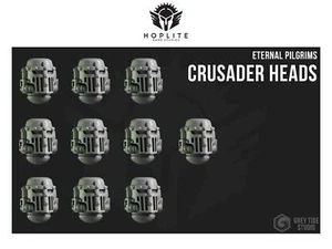 Crusader Heads "D" (x10) | Grey Tide Studios | Eternal Pilgrims | Par de conversión - Imagen 1 de 10
