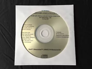 DELL Dimension 3100 / E310  Drivers CD DVD Disc - Picture 1 of 1