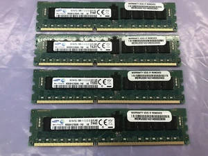 4 LOT Samsung M393B1G70QH0-YK0 32GB 8GBx4 DDR3 PC3L-12800R Server RAM Memory ECC - Picture 1 of 5
