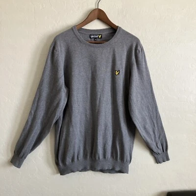 Lyle Scott Sweater Mens XXL Gray Crewneck Pullover Long Sleeve Grandpa Knit - Image 1 of 4
