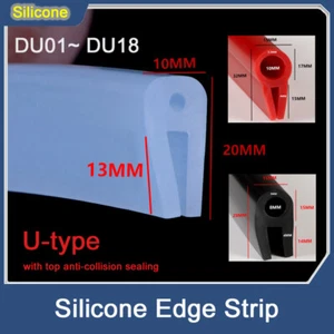 Silicone U-shaped Seal with top anti-collision sealing strip for Machine Equip - Picture 1 of 19