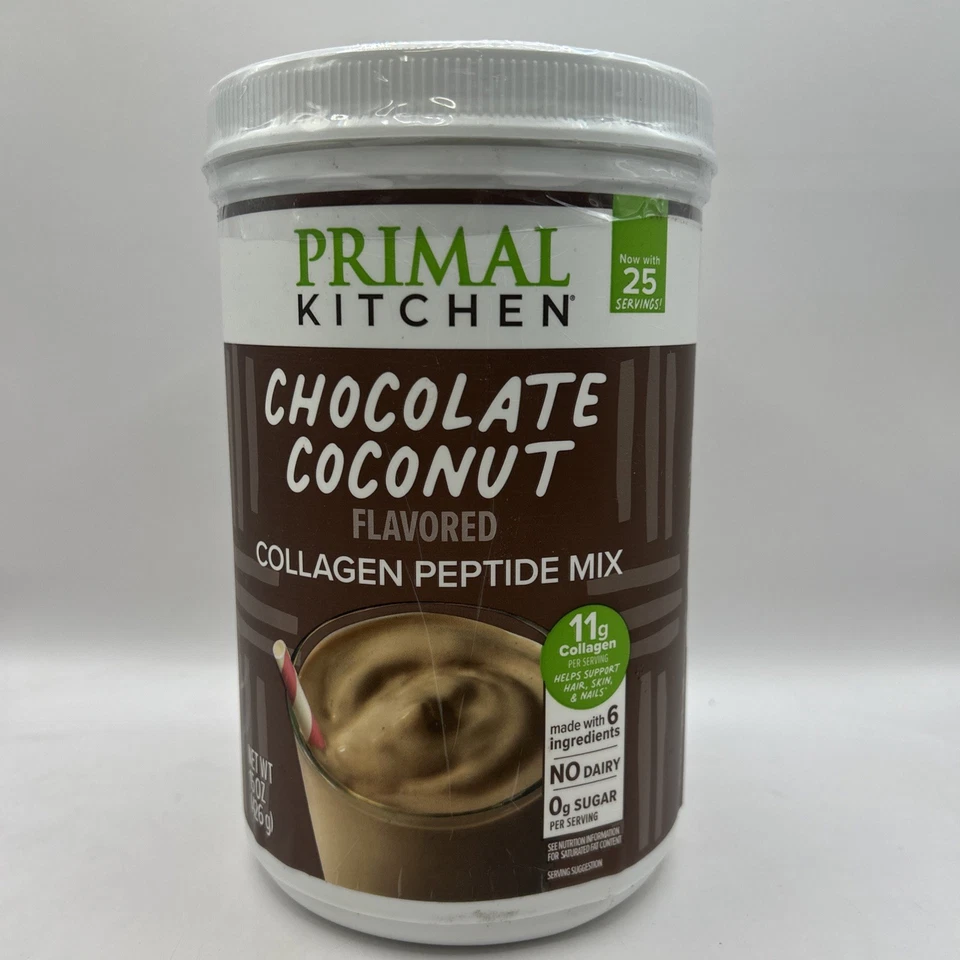 Primal Kitchen Chocolate Coco Colágeno en Polvo Sin Azúcar 15oz 1/27 Foto 1 de 1