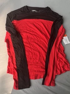 Neu mit Etikett Sports Illustrated langärmliges Herrenhemd rot schwarz Größe Large " - Bild 1 von 7