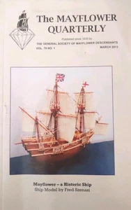 The Mayflower Quarterly Magazine March 2013 Vol 78 No 1 Free US Ship - Bild 1 von 2