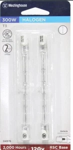 Westinghouse 300 W 120V RSC BASE Double Ended Halogen Light Bulb 2 Pack - Picture 1 of 2