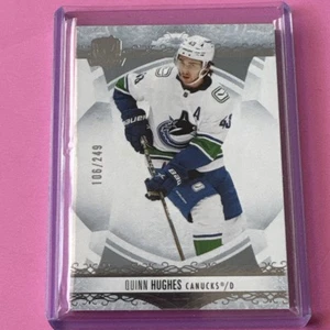 2022-23 Upper Deck The Cup Quinn Hughes #/249 #49 Vancouver Canucks - Imagen 1 de 2