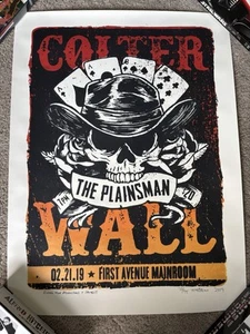 Colter Wall 2019 Poster First Avenue Minneapolis Concert 73/75 18x24 Country - Picture 1 of 4