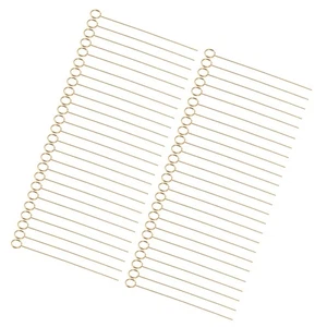 Floral Picks Clips 50pcs Reusable Golden Metal Wire Place Card Holders 6in - Imagen 1 de 16