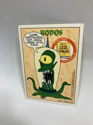 SkyBox Bongo Comics 1994 Simpson serie 2 personajes #S38 Kodos  Foto 1 de 2