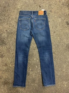 Levi’s 501 Button Fly Straight Jeans Mens 33x34 Blue Classic  - Picture 1 of 11