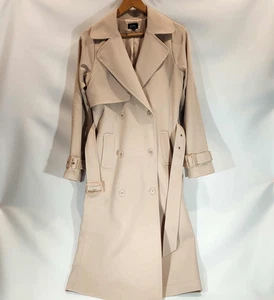 Bardot Light Trench Coat Jacket Womens Size 6 Beige - Picture 1 of 17