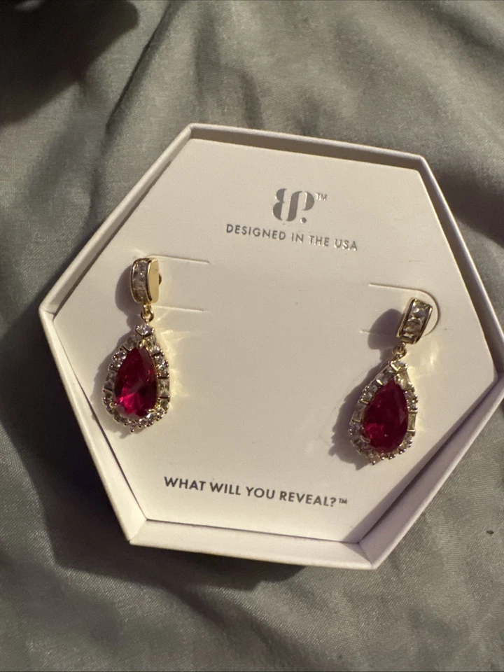 Bomb Party July 2025 Birthday Hematite Earrings- Hope Of Happy Tears ER32853 - Imagem 1 de 1