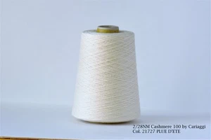 100% Cashme 2/28NM byCariaggi 210g Col. Off White Italy - Picture 1 of 5
