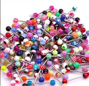 Lot 51x Tongue Bars Wholesale Body Piercing Jewellery Body Jewellery - Picture 1 of 2