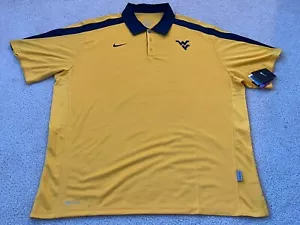 Nike Dri Fit West Virginia Mountaineers Polo XXL - Picture 1 of 11