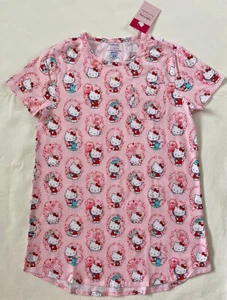 NEU Hello Kitty Vera Bradley kurzärmlig rosa Nachtwäsche Nachthemd Kleid M L 2XL - Bild 1 von 12