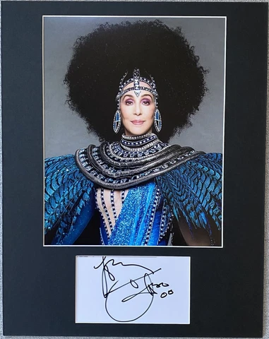 CHER Signed In Person 11x14 Matted Autograph & Photo - Authentic Cover