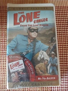 Double Feature: The Lone Ranger + Hi-Yo-Silver (VHS, 2001) Clamshell NEW, Sealed - Picture 1 of 4