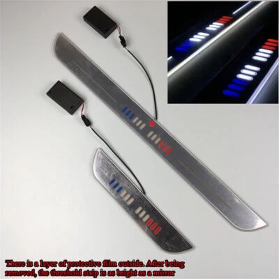 4-дверный светодиодный струящийся автомобильный педальный порог приветственная лампа магнитный индукционный переключатель - Изображение 1 из 4