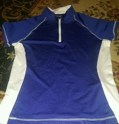 Adidas Climacool Mujer 1/4 Cremallera Púrpura-Azul Camisa Atlética Manga Camisa Talla Pequeña Foto 1 de 4