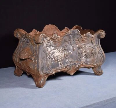 Large French Antique Cast Iron Louis XV Style Planter/Flower Pot Garden - Image 1 of 4