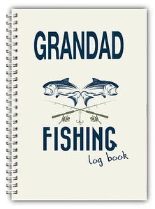 A5 FISHING LOG BOOK/ DAILY FISHING DIARY/ A5 PERSONALISED FISHERMAN'S GIFT/06 - Picture 1 of 4