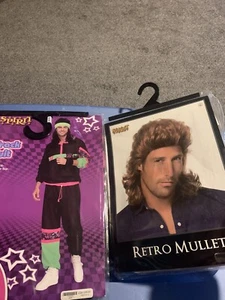 Halloween Costume Hippee 80’s Mullet Exercise Track Suit - Picture 1 of 5