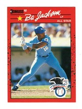 Bo Jackson 1990 Donruss All Star #650B Baseball Card