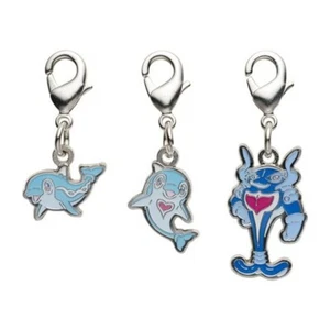 NEW! Pokemon center Japan Finizen Palafin metal pokedex charm set - Picture 1 of 5