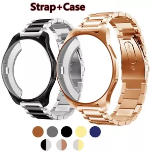 Strap+Case 20/22mm Watch Band Samsung Gear S3 Frontier Galaxy Watch 46/42mm TPU - Picture 1 of 17