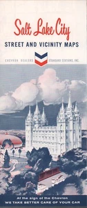 1964 Chevron Road Map: Salt Lake City NOS - Picture 1 of 1