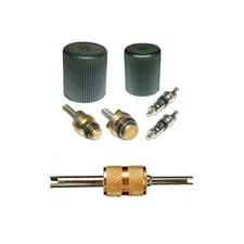 Santech Industries Automobile A/C System Caps & Valves Kit With Removal tool