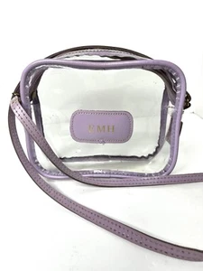 Jon Hart Lavender Iris Leather LOLA Clear Purse Handbag Crossbody “EMH” - Picture 1 of 7