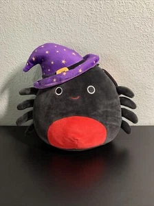 Squishmallows Bella Spider with Hat Plush Stuffed 8" 2022 Halloween Kellytoy New - Picture 1 of 10