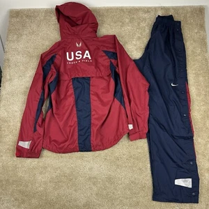 Nike track field USA team suit M Breakaway pants Jacket Swoosh 90s - Picture 1 of 24