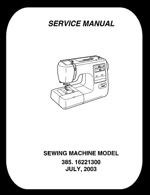 Kenmore 385.16221300 Service Manual: Coil Bound 45 Pages - Image 1 of 2