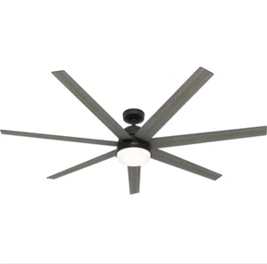 Hunter 70" Matte Black 7 Blade LED Light Wall Control Ceiling Fan - Picture 1 of 1