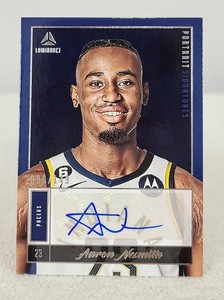 2022-23 Chronicles Aaron Nesmith Luminance Portrait Signatures Blue 80/149
