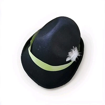 OKTOBERFEST Fieltro Fedora Alpino Sombrero Fiesta Cerveza Jardín Negro Verde Halloween Foto 1 de 4