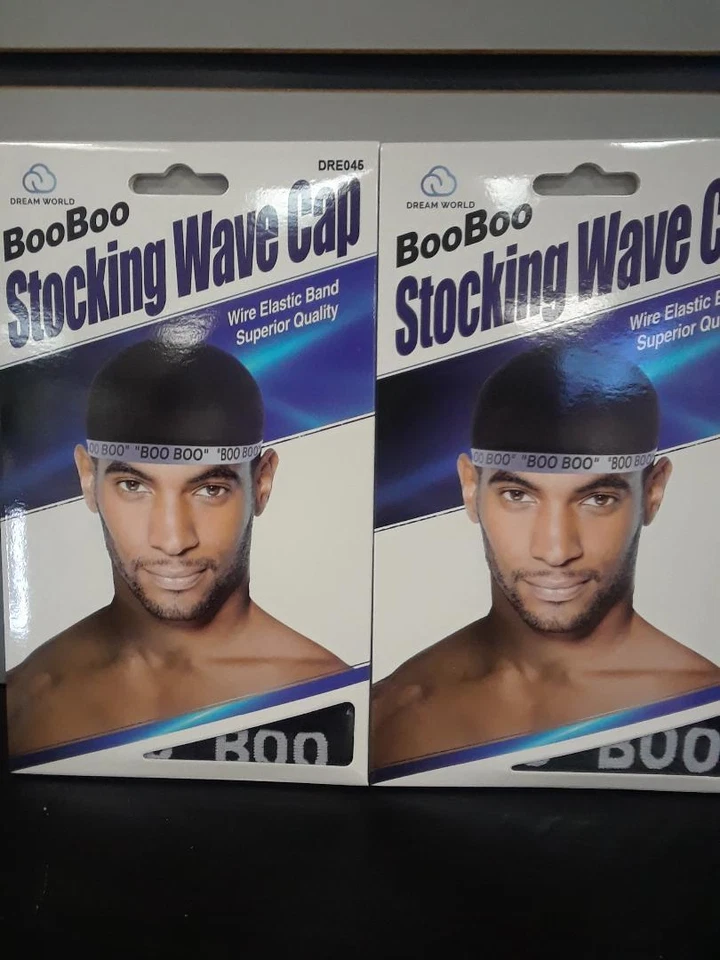 DREAM Boo Stocking Wave Cap Wire Eastic Band Item 045 Black Beauty