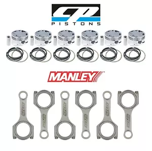 CP-Carrillo 85mm Bore 9.0:1 CR Pistons & Manley H-Beam Rods Fits BMW N54B30 - Picture 1 of 5