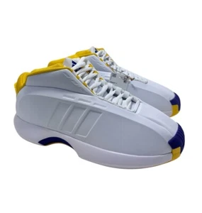 Adidas Crazy 1 Lakers Home 2022 Kobe Bryant White Yellow Purple Men’s Size 8.5 - Picture 1 of 6