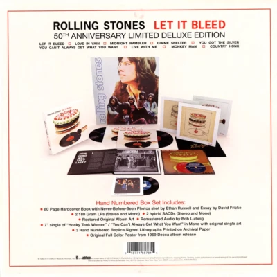 Rolling Stones Let It Bleed 2xLP 2xCD 1x7" 50th Ann Ltd Ed 11,996 / 27,000 Mint - Image 1 of 4