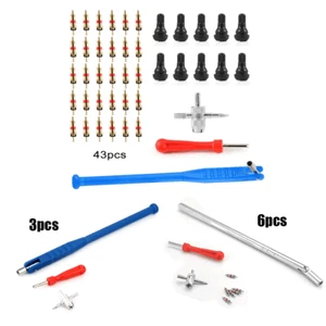 Set Tire Valve Stem installation Remover Repair Tool Puller Car Truck Plug L - Picture 1 of 41