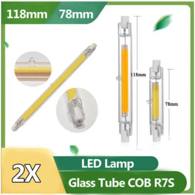 78mm 118mm Glas Dimmbar R7s LED-Leuchtmittel Ersetzen Halogenlampe Tube 220V - Bild 1 von 4