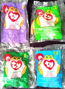 McDonald’s Ty Teenie Beanie Unopened Lot Of 4 - Picture 1 of 5