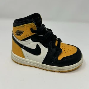 Size 6C-Air Jordan Retro 1 High OG Taxi (TD) AQ2665-711 - Picture 1 of 12