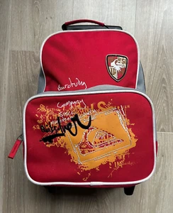 Quiksilver Small Mini Kids Travel Bag Backpack With Wheels Billy Boarding Red - Picture 1 of 21