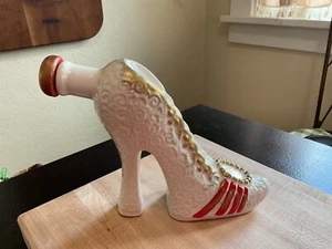 Vintage Ceramic Liquor Bottle High Heel Shoe Cork Stopper - Picture 1 of 5